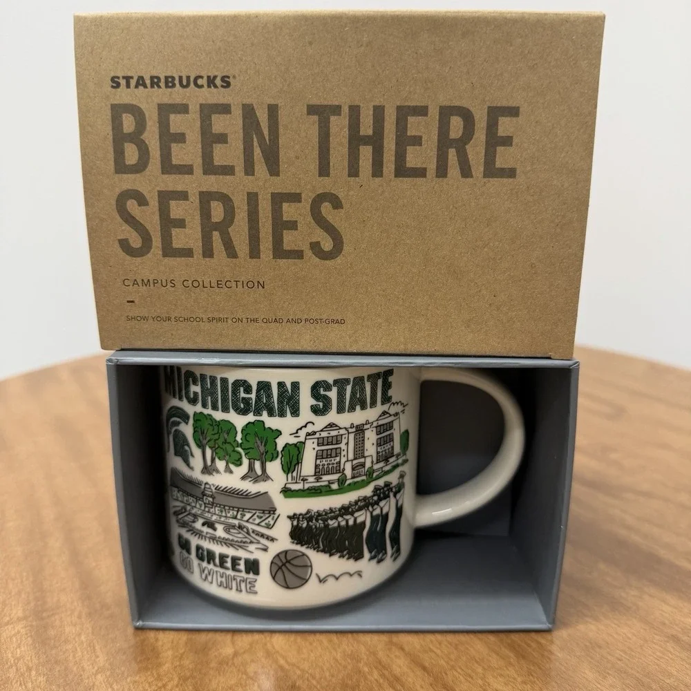 Starbucks MICHIGAN STATE Spartans Been There Series Campus Collection Mug New